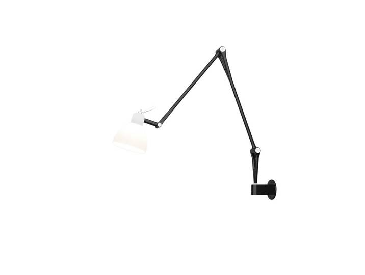 Luxy W2 Applique Murale Noir/Blanc Brillant - Rotaliana - Métal