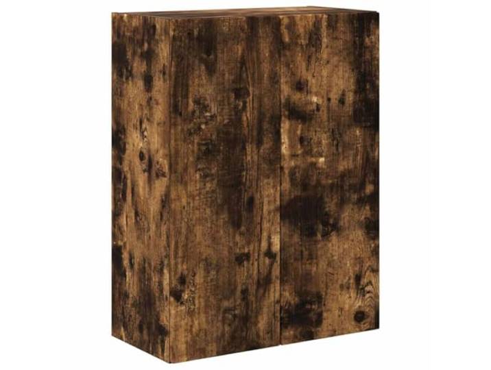 LMTYOENFG TV Wandschrank Geräucherte Eiche 59,5x31x80cm Hängeschrank Schwebendes Lowboard in Geräucherte Eiche Optik für Wohnzimmer & Schlafzimmer mit Klapptüren und Fach.