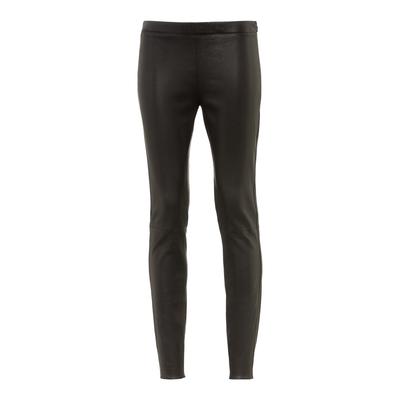 Leggings RICANO "Lederhose Asteroid Stretch", Damen, Gr. M, Länge 34, schwarz, Obermaterial: 100% Lammnappaleder LANA., figurbetont, Hosen Leggings, Handgefertigt aus echtem Leder