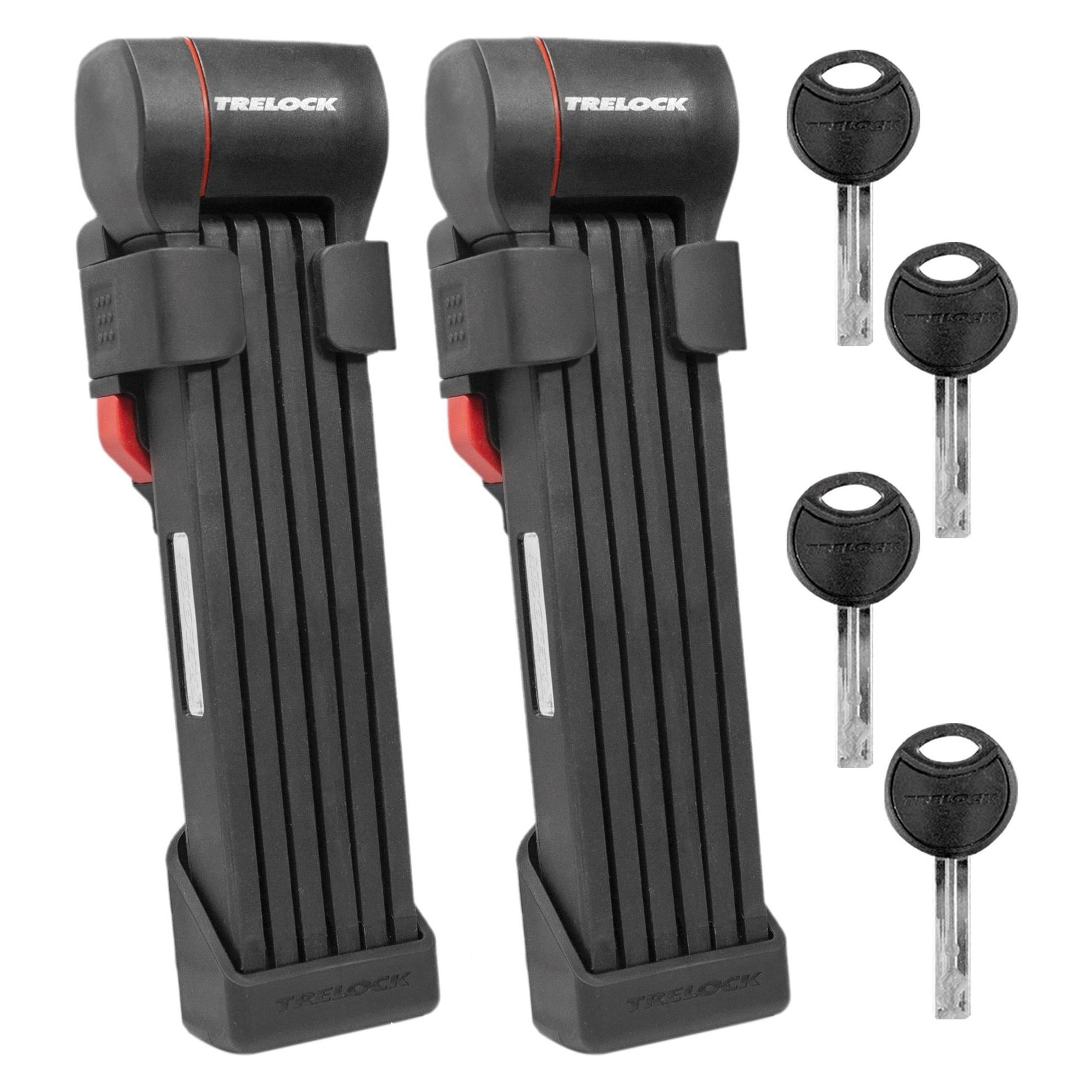 Trelock Faltschloss FS 480/100 COPS X-PRESS TWIN Set (100 cm) (8005573)