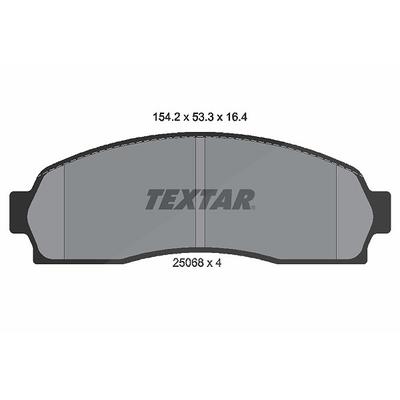 Textar Bremsbelagsatz, Scheibenbremse [Hersteller-Nr. 2506801] für Ford Usa