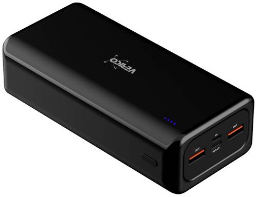 Verico Power Pro PD Powerbank 30000 mAh LiPo USB-A, USB-C Schwarz