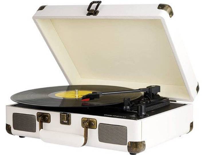 DIGITNOW! - Draagbare stereo platenspeler - 3-speed met ingebouwde luidsprekers - EAN: 0772629790500