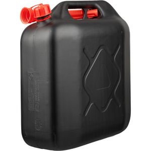 Filmer Benzinkanister 38164, 20 Liter, mit Auslaufrohr, schwarz, aus Kunststoff