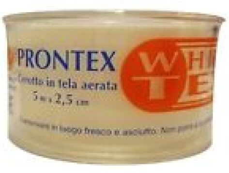 SAFETY SpA Prontex White Tex Cerotto in Tela Bianca 5mx5cm - Cerotto per Uso Medicale e Sportivo