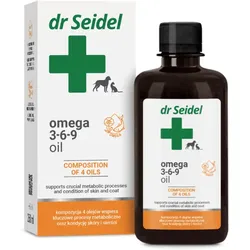 DR SEIDEL Omega 3-6-9 Öl 250ml Öl für Hunde und Katzen Haut Immunität