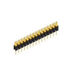 Fischer Elektronik Stiftleiste (Präzision) Anzahl Reihen: 1 10039831 10 St.