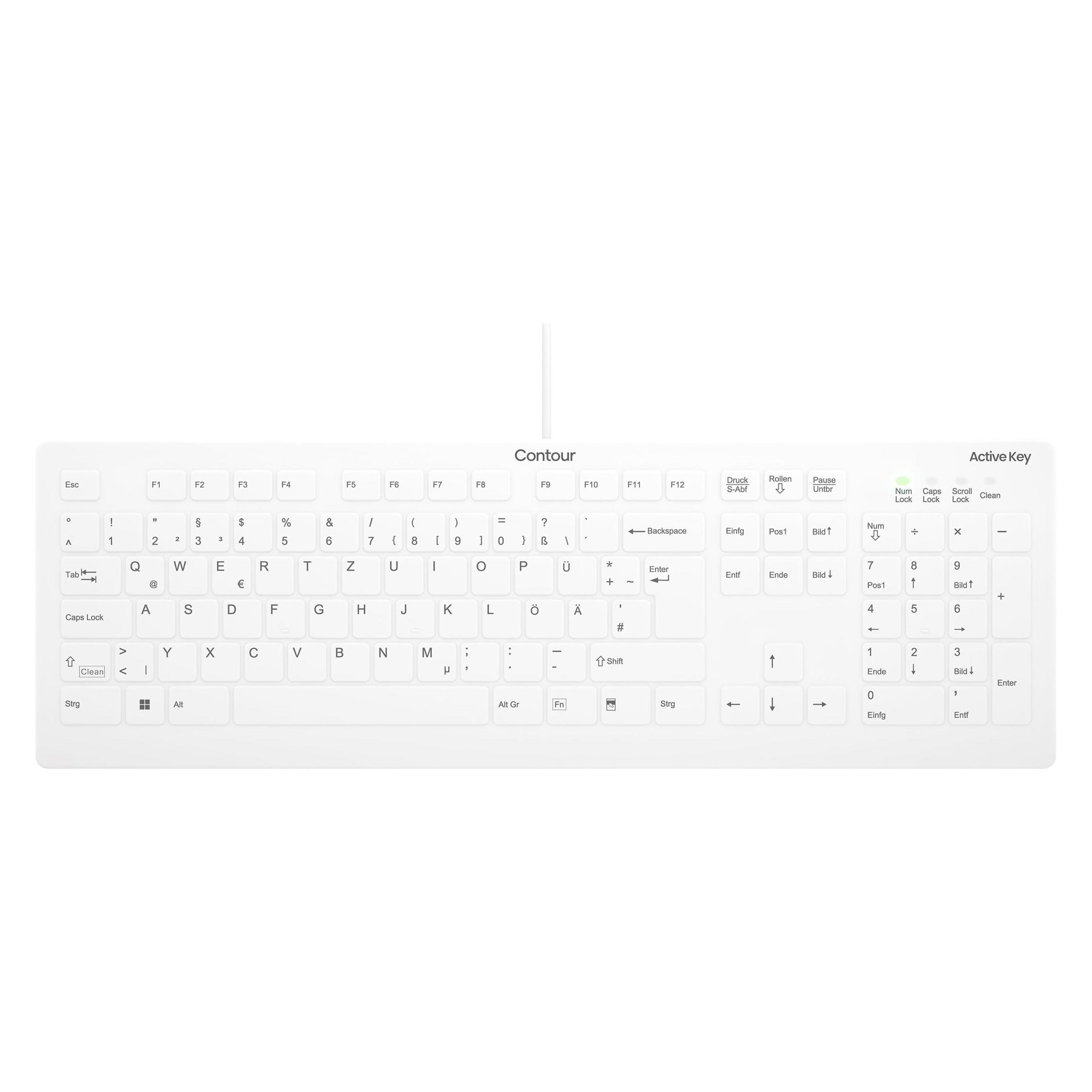 Cherry ACTIVE KEY MTA AK-C8112 Corded DE-Layout weiss (DE, Kabelgebunden) (AK-C8112-US-W/DE)