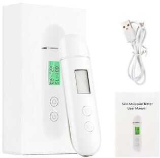 Useful Little Things Digital Skin Analysis Meter And Fluorescent Detection Device white