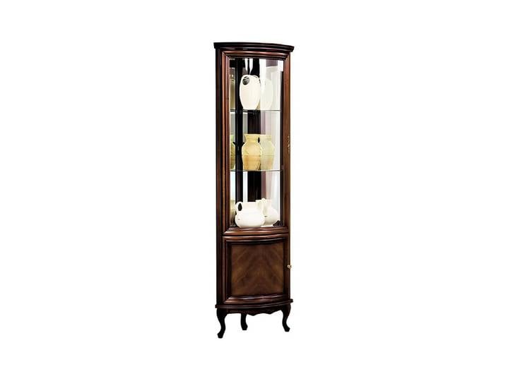 Xlmoebel Eckvitrine Eckvitrine aus Glas mit elegantem Design und Stauraum (Eckvitrine) Hergestellt in Europa