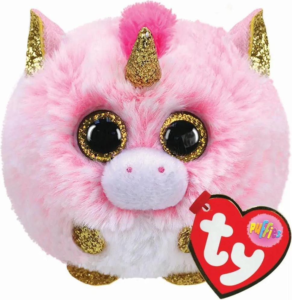 TY Beanie Balls Eenhoorn Fantasia Puffies Pluche Knuffel