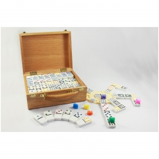Hotgames Domino Mexican Train - Doppel 15 im Holzkoffer 294197