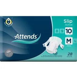 Attends Slip Active 10 Medium 28 ST
