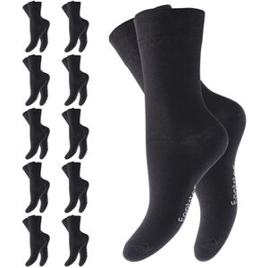 Footstar Socken Everyday, schwarz, 10 Paar, Midi Socken, Baumwolle, Größe 43 - 46