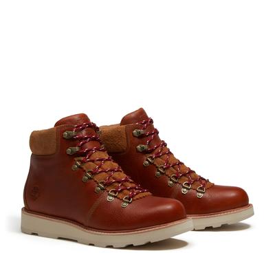Wanderschuh TIMBERLAND "BRITTON MILLS - MID LACE WATER", Herren, Gr. 46, rust full gr, Leder, Schuhe Wanderschuh, Winterstiefel, wasserdicht, Winterschuhe