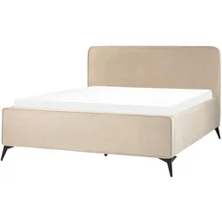 POLSTERBETT mit Lattenrost 160x200 cm Beige Valognes