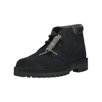 Schnürstiefelette CLARKS "Clarks Stiefelette Veloursleder", Herren, Gr. 44, schwarz, Veloursleder, Schuhe Schnürstiefelette