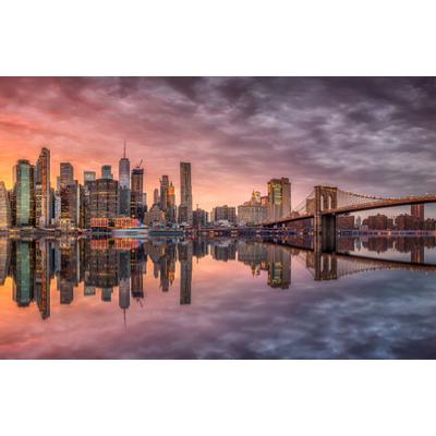 Fototapete PAPERMOON "Photo-Art ALVARO PEREZ AAMP, NEW YORK GLÜHEN II", bunt, B:4m L:2,6m, Vlies, Tapeten