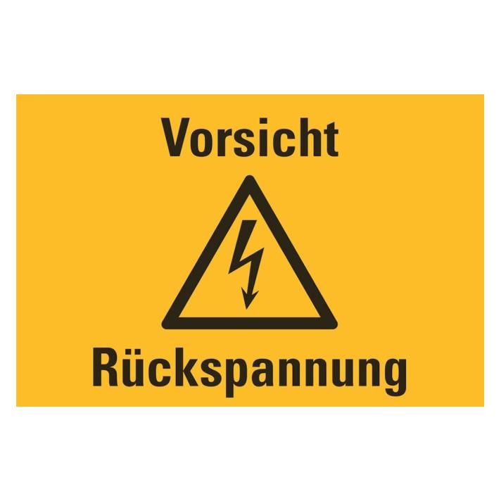 Hein Industrieschilder GmbH HEIN 172355 Warnschild HEIN 172355 Rückspannung Resopal 200x120mm (172355)