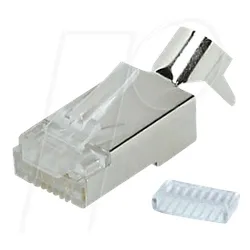 SHVP 72062-R10 - Stecker für Cat.7 + Einführhilfe, 10 Stk.