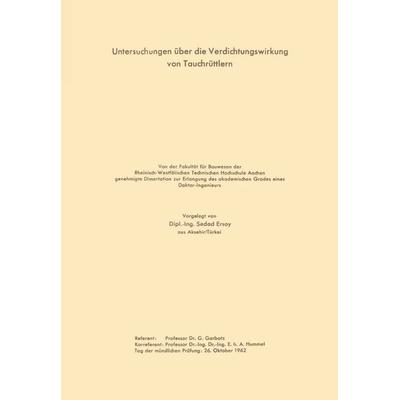Untersuchungen über die Verdichtungswirkung von Tauchrüttlern, Taschenbuch von Sedad Garbotz, VS Verlag für Sozialwissenschaften, 978-3-322-98415-9