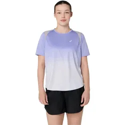 ASICS, Damen, Sportshirt, Road Fade T-Shirt (L), Violett, Blau