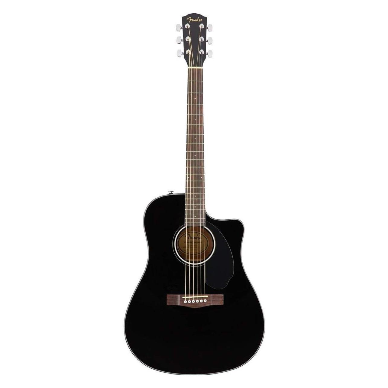 Fender Classic Design CD-60SCE Black elektrisch-akoestische westerngitaar (Akustik Gitarre, Fichte, Mahagoni, Walnuss) (0970113006)