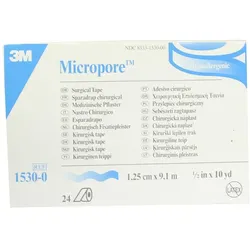 Micropore Vliespflaster, 1,25 cm x 9,1 m 24 St