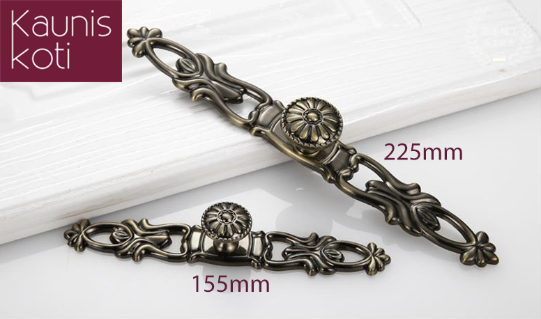 Herligt Hjemme Håndtag, Metal Til Kommode Eller Skab "Huacamala" 155 Og 225 Mm – 155mm – 155 Mm