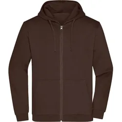 James & Nicholson Herren Kapuzen Sweatjacke JN756 brown S