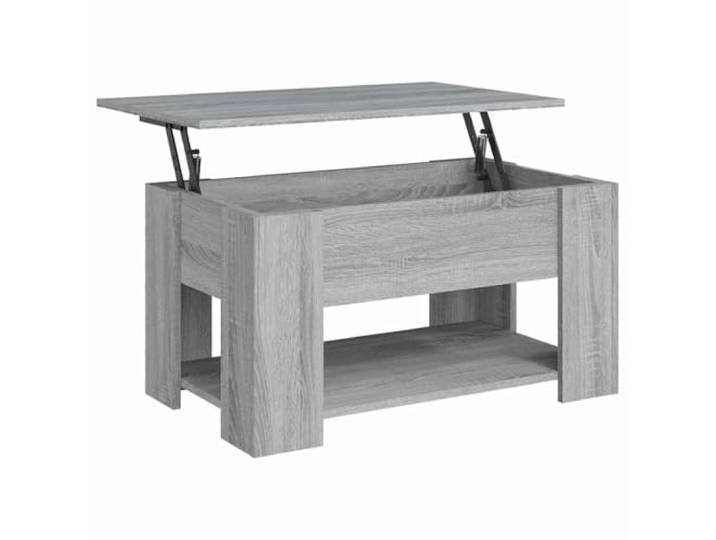 Tmriohed Couchtisch Höhenverstellbar mit Staufach 79x49x41 cm Grau Sonoma Flexibler Beistelltisch für das Wohnzimmer: Anhebbare Tischplatte verwandelt den Couchtisch schnell in einen Arbeitsplatz.