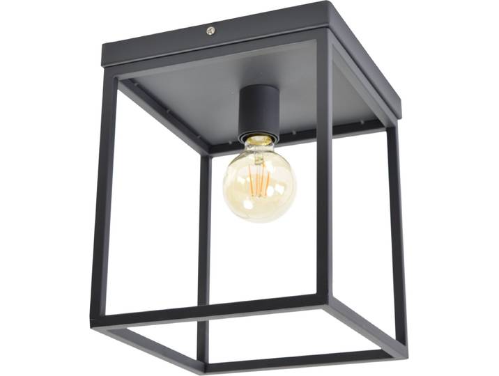 Urban Interiors Frame Plafondlamp Zwart - Metalen frame - 25x25x31