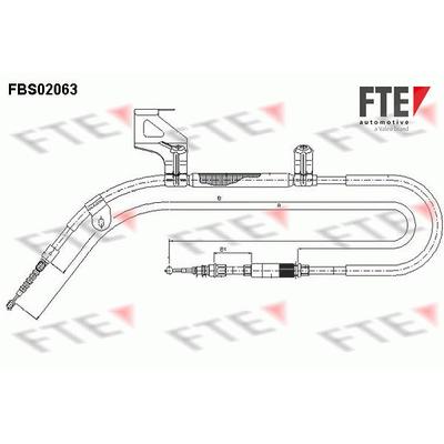 Fte Seilzug, Feststellbremse [Hersteller-Nr. 9250065] für VW