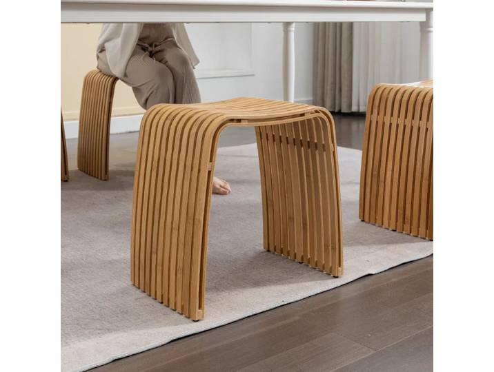 Tabouret Simple en bambou pour salon et salle à manger, meuble moderne pour la maison, tabouret à langer décontracté, coiffeuse solide et Durable