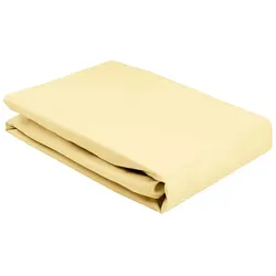 Elegante Softes Jersey Spannbetttuch - 90x200cm	vanille