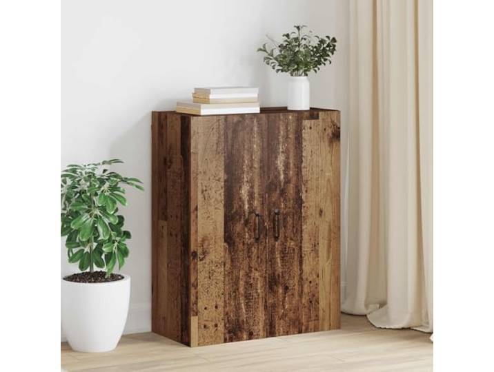 RJPLMFV Wandschrank, Holz, 69,5 x 34 x 90 cm Regale mit Scharnieren, Stangengriffen, Aufbewahrung für Wohnzimmer und Büro, Wandbefestigung