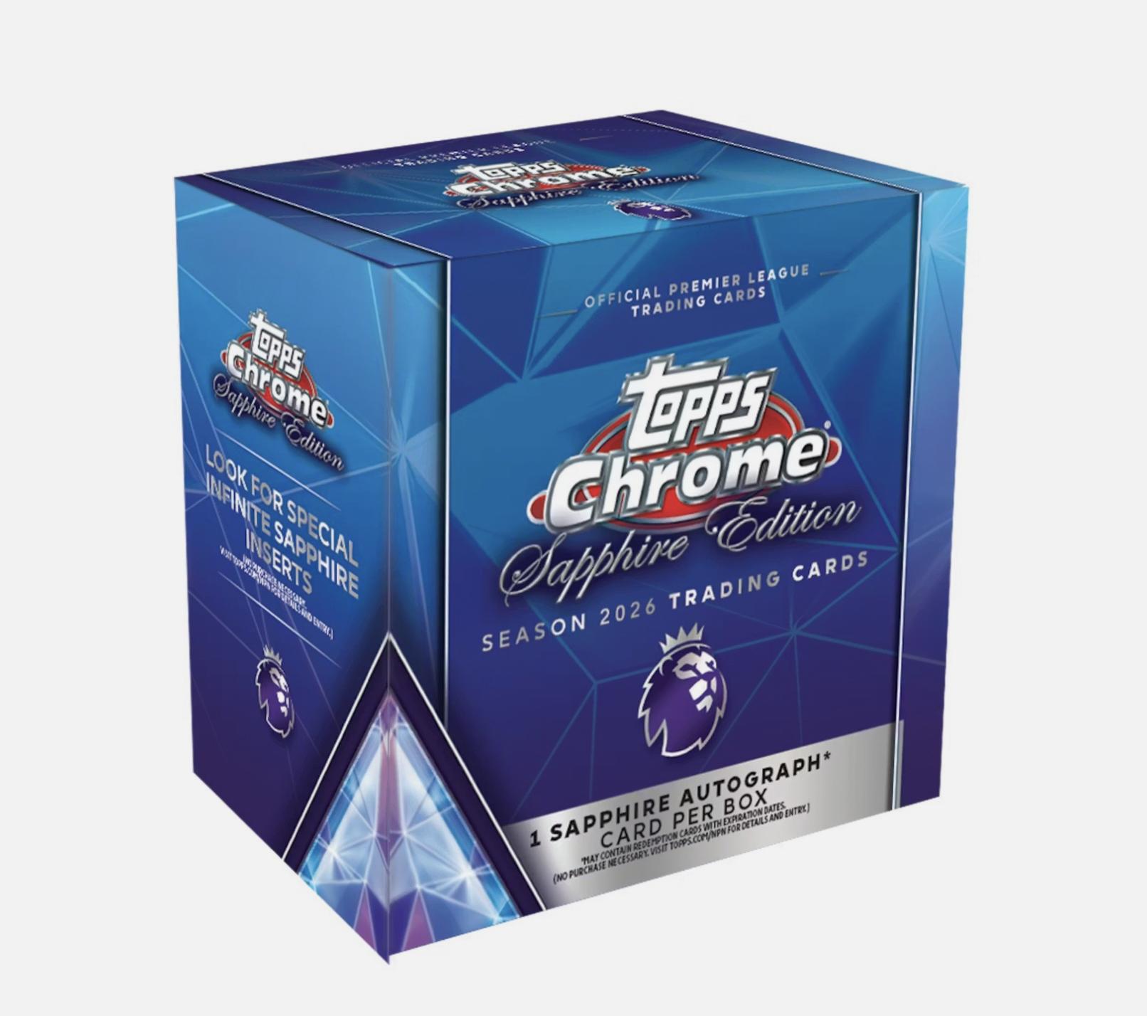 2026 Topps Chrome Premier League Sapphire Edition Hobby-Box
