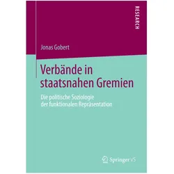 Verbände in staatsnahen Gremien, Fachbücher von Jonas Gobert
