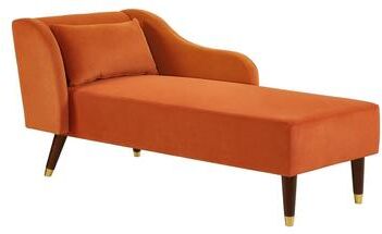 Velvet Upholstery Modern Chaise Lounges Chair