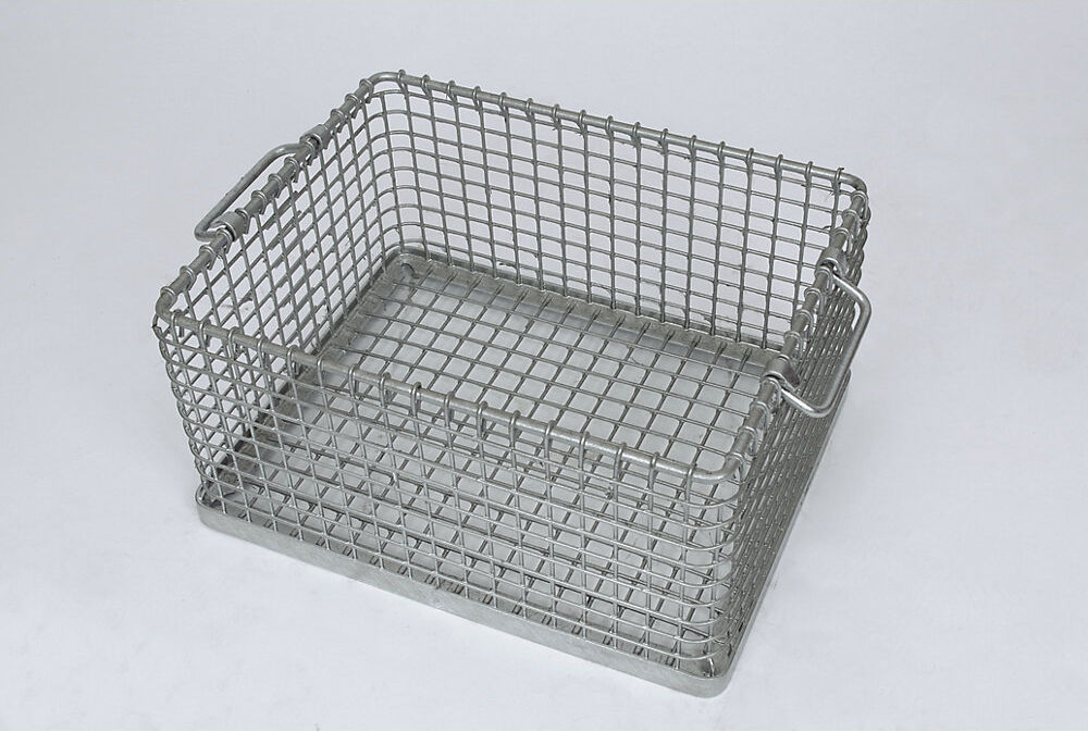 kaiserkraft Stapelkorb für Schweres, enge Maschenweite, Außenmaße LxBxH 515 x 405 x 300 mm
