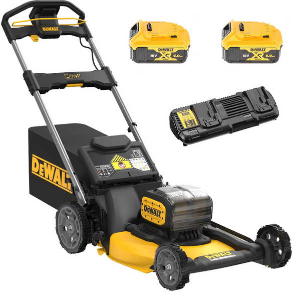 DeWalt DCMWP134N-XJ - Akku-Rasenmäher zum Schieben - Schnittbreite 53 cm - 2x 18V 5Ah