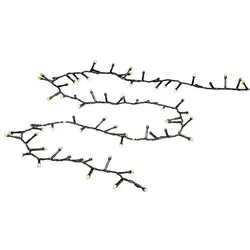 Konstsmide, Lichterkette, 3871-130, 1500 Lampen, LED, Warmweiss, 2600 K, 0,8 lm, Drinnen/Draussen (37.98 m)