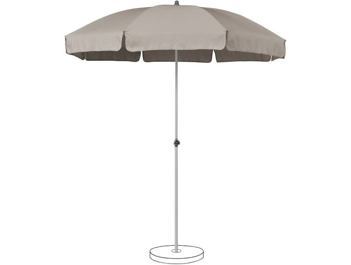 Suncomfort BY GLATZ Sonnenschirm Siesta grau B 200 T 200 cm - Sonnenschirm