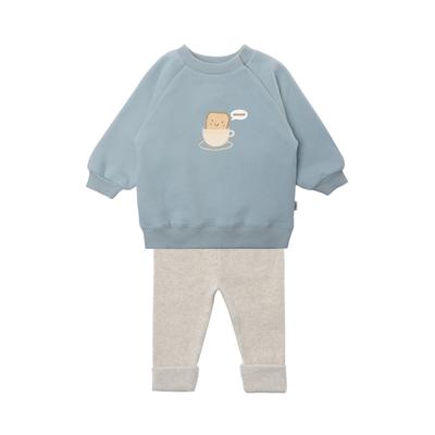 Sweatanzug LILIPUT "Toast", Mädchen, Gr. 62/68, bunt (mehrfarbig), 80% Baumwolle, 20% Polyester, bedruckt, Sportanzüge, bestehend aus Leggings und Sweatshirt