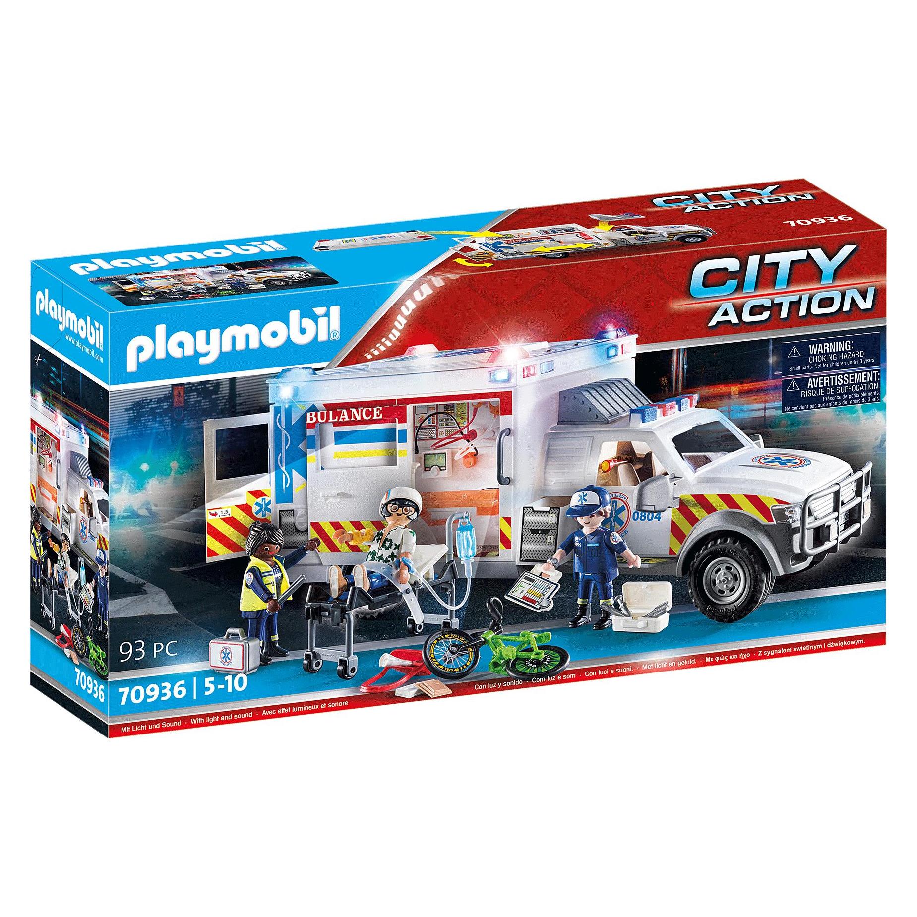 Playmobil Rettungs-Fahrzeug: US Ambulance (70936, Playmobil City Action) (70936)
