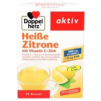 DOPPELHERZ heiße Zitrone Vitamin C+Zink Granulat 10 St