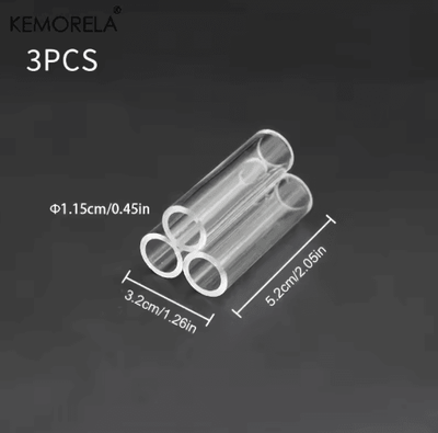 Inspire Picks KEMORELA Acrylic Aquarium Decorations Set Transparent Fish & Shrimp Shelter Houses (3 6 10 15 PCS) 3pcs