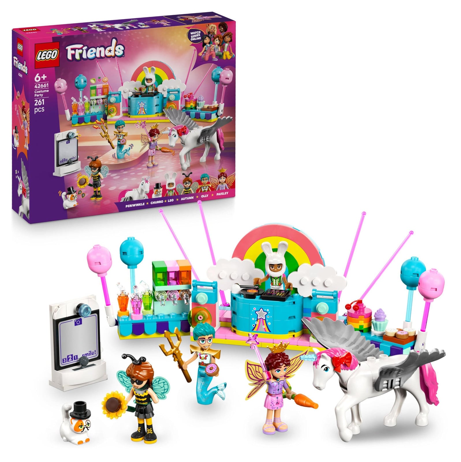 LEGO Friends Verkleedbal met een eenhoorn en een fee 42661
