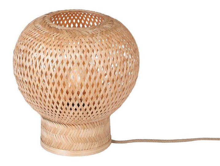 GOOD&MOJO Tischlampe Barbados Bambus/Globe ø25xh.27cm Natur