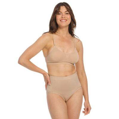 Shapingslip MAGIC BODYFASHION "Contour Comfort Ultra", Damen, Gr. S, cappuccino, Microfaser, Obermaterial: 85% Polyamid, 15% Elasthan, körpernah, Unterhosen